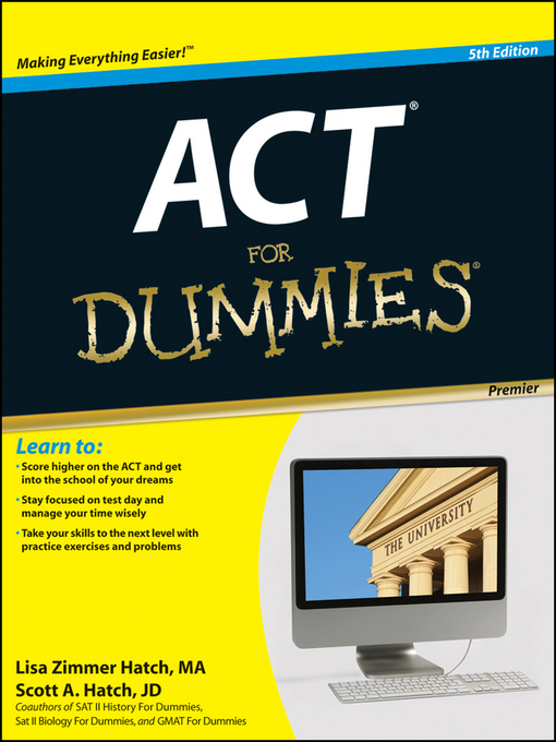 Title details for ACT For Dummies by Lisa Zimmer Hatch - Available